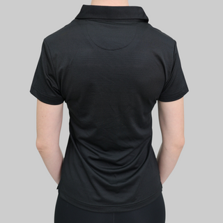 PREMIUM POLO SHIRT WOMENS - BLACK (WHOLESALE) Obsessed Gymwear