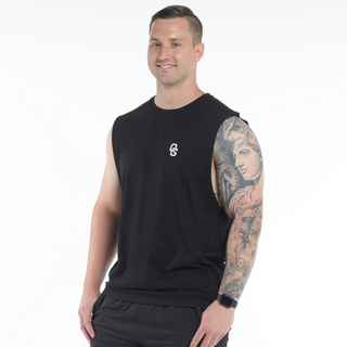 TANK SINGLET UNISEX- BLACK