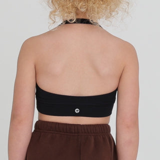 HALTER CROP (JUNIOR) - BLACK Obsessed Gymwear