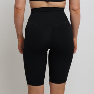 INDIE REFEREE LENGTH SHORTS - BLACK (WHOLESALE) Obsessed Gymwear