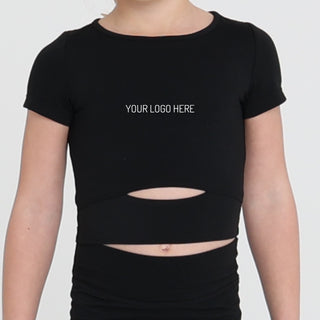 SIENNA SHORT SLEEVE CROP TOP (JUNIOR) - (WHOLESALE) Obsessed Gymwear