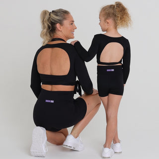 ISOBEL LONG SLEEVE WRAP AROUND (JUNIOR) - (WHOLESALE) Obsessed Gymwear