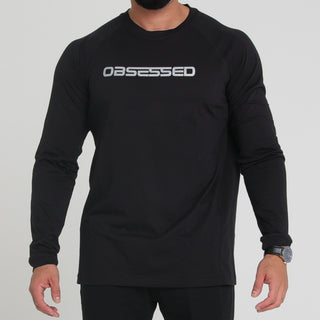 CRUZE LONG SLEEVE - BLACK Obsessed Gymwear