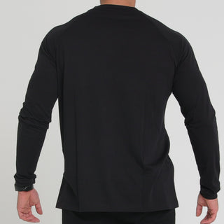 CRUZE LONG SLEEVE - BLACK Obsessed Gymwear