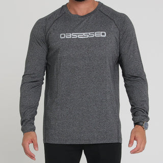 CRUZE LONG SLEEVE - GREY Obsessed Gymwear
