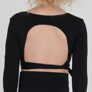 ISOBEL LONG SLEEVE WRAP AROUND (JUNIOR) - (WHOLESALE) Obsessed Gymwear