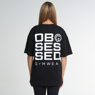 UNISEX OVERSIZED TEE - BLACK Obsessed Gymwear