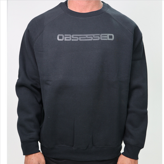 MENS SWEATER - BLACK Obsessed Gymwear