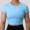 Load image into Gallery viewer, SORAYA CROPPED TOP - BLUE