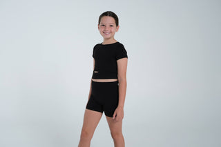 INDIE BIKE SHORTS (JUNIOR) - BLACK