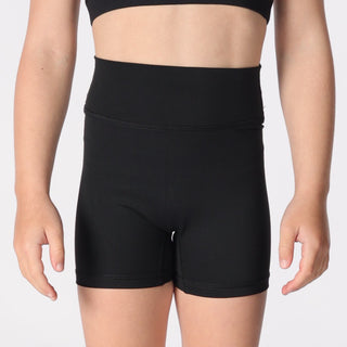 INDIE BIKE SHORTS (JUNIOR) - BLACK