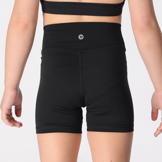 INDIE BIKE SHORTS (JUNIOR) - BLACK