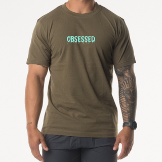 UNISEX BASIC TEE - KHAKI Obsessed Gymwear