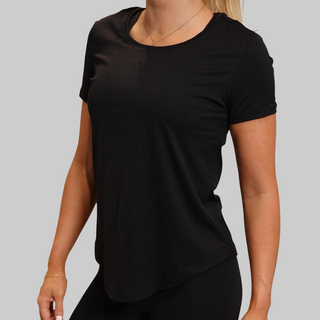 LOLA T-SHIRT - BLACK Obsessed Gymwear