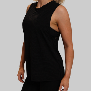 AMAYA TANK SINGLET - BLACK