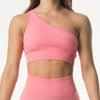 MALIBU SEAMLESS ONE SHOULDER CROP - (WHOLESALE)