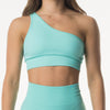 Load image into Gallery viewer, MALIBU SEAMLESS ONE SHOULDER CROP - MINT