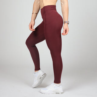 RAVEN TIGHTS - MAROON Obsessed Gymwear