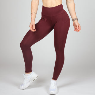 RAVEN TIGHTS - MAROON Obsessed Gymwear