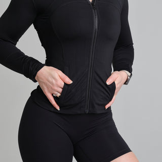 ALIGN JACKET - BLACK Obsessed Gymwear