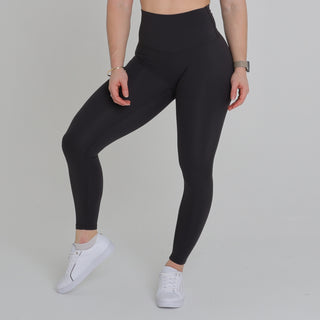 LUNA TIGHTS (HIGHER WAIST) - DARK GREY Obsessed Gymwear