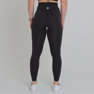 LUNA TIGHTS (HIGHER WAIST) - DARK GREY Obsessed Gymwear