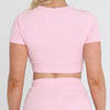 SERENITY RIBBED SET - PINK