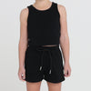 Load image into Gallery viewer, SWEAT SHORTS (JUNIOR) - BLACK