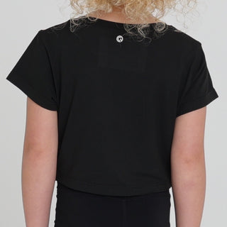 SERENA OVERSIZED CROPPED TEE (JUNIOR) - BLACK