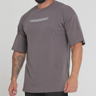 OVERSIZED UNISEX TEE - CHARCOAL Obsessed Gymwear