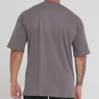 OVERSIZED UNISEX TEE - CHARCOAL Obsessed Gymwear