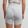 Load image into Gallery viewer, SCRUNCH BIKE SHORTS (POCKETS) - WHITE MARL