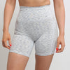 Load image into Gallery viewer, SCRUNCH BIKE SHORTS (POCKETS) - WHITE MARL