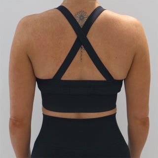 MALIBU SEAMLESS CROSSOVER CROP - (WHOLESALE) Obsessed Gymwear