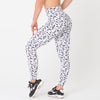 FULL LENGTH SCRUNCH BUM - WHITE LEOPARD