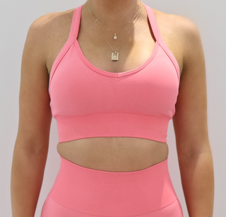 MALIBU SEAMLESS CROSSOVER CROP - (WHOLESALE) Obsessed Gymwear